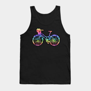 Rainbow Colors Flowers Bicycle | Pride Flowers | Cherie's Art(c)2021 Tank Top